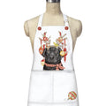 Black Lab with  Antlers Holiday Christmas  Apron