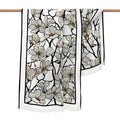 Tiffany Magnolia White Black and Grey Scarf/shawl