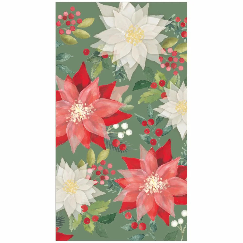 Merry Poinsettia Holiday/Christmas Tray
