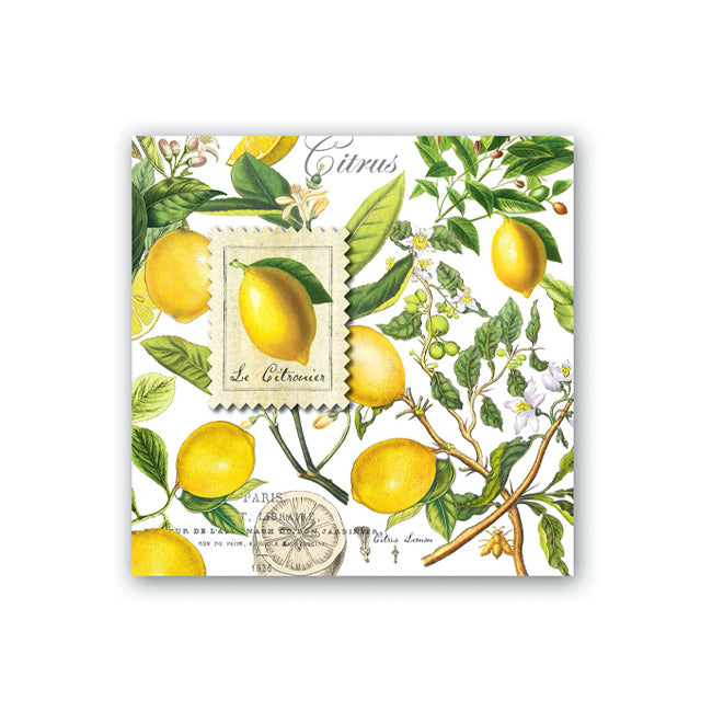 Michel Design Lemon Basil Cocktail Napkins