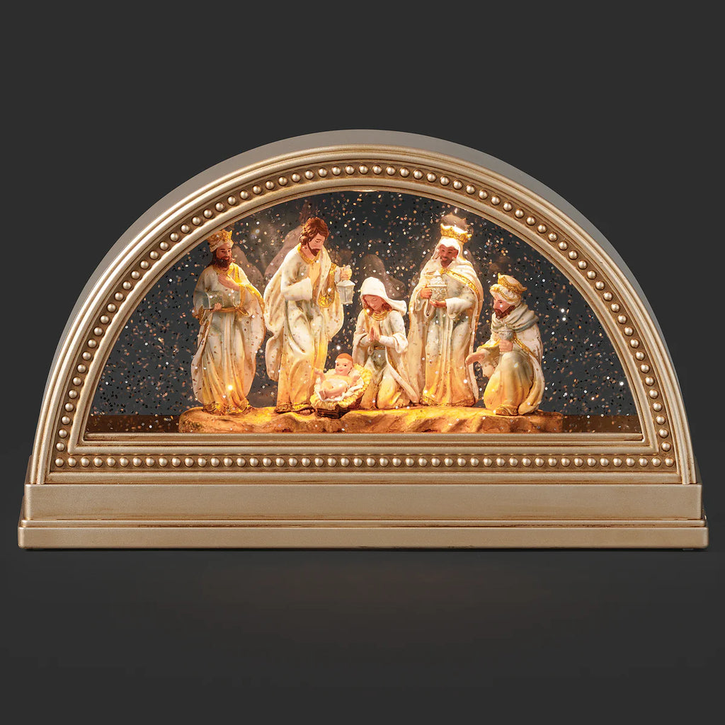 7" Nativity Scene Lighted Lantern