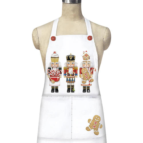 Christmas Nutcracker Trio Holiday Apron