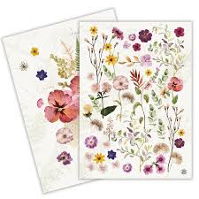 Michel Design Works Pressed Flowers Kitchen Towel set