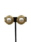 Gold and Pearl Vintage 1980'S Chanel Clip on Earrings