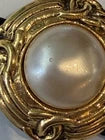 Gold and Pearl Vintage 1980'S Chanel Clip on Earrings