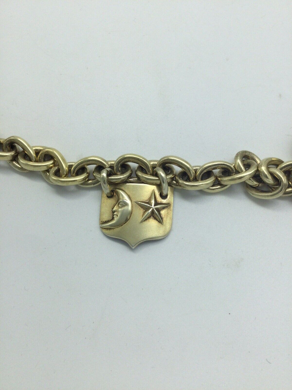 Rare Barry Kieselstein Cord 1984 Sterling Moon and Stars Chain Belt