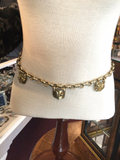 Rare Barry Kieselstein Cord 1984 Sterling Moon and Stars Chain Belt