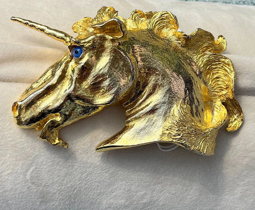 Christopher Ross Unicorn Belt Buckle-unworn