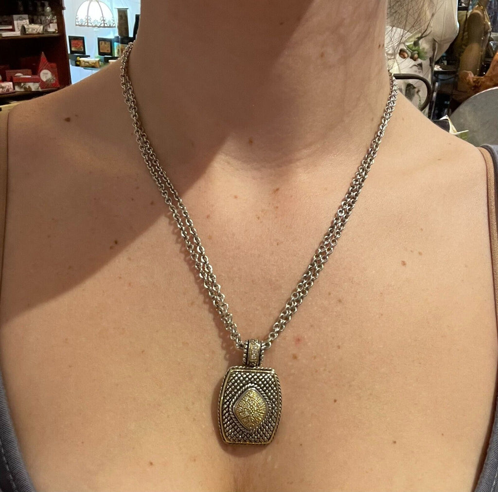 Andrea Candela Sterling, 18k Diamond Necklace