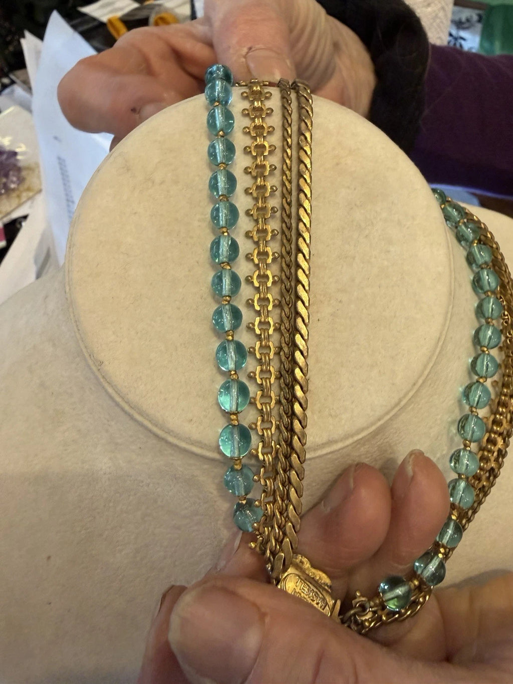 VINTAGE MIRIAM HASKELL SIGNED NECKLACE