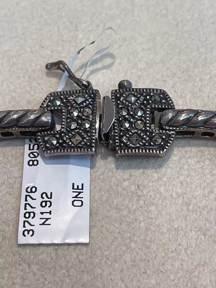 Judith Jack Sterling marcasite choker Necklace