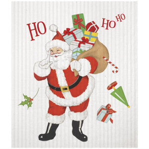 Christmas Cheer Santa Sponge Cloth