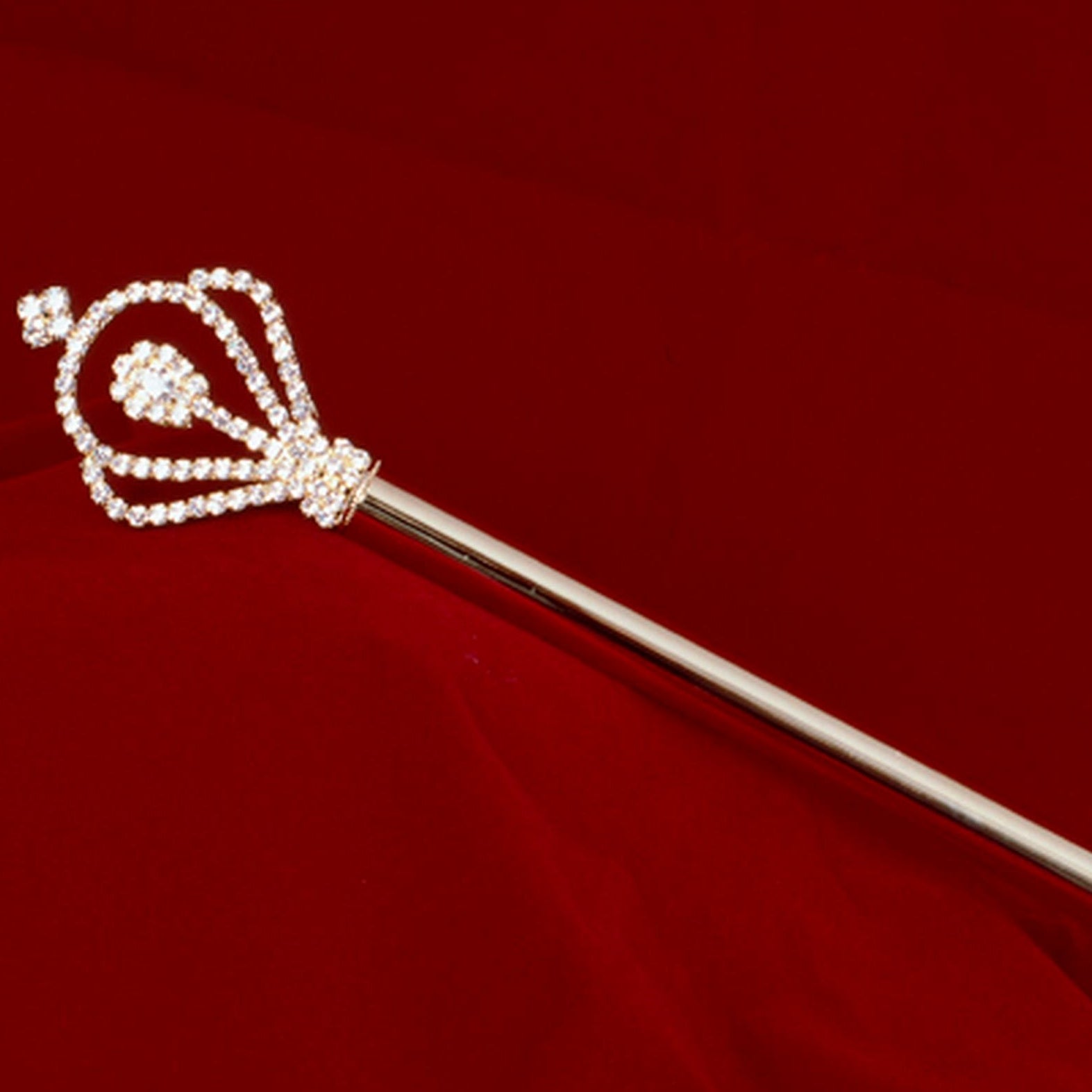 Silver Rhinestone Scepter