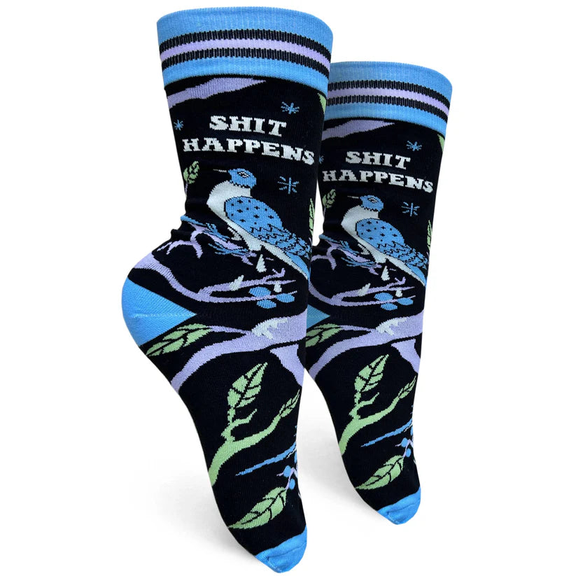 Shit Happens Women's Crew Socks