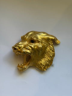 GOLD BELT BUCKLE CHRISTOPHER ROSS 1986