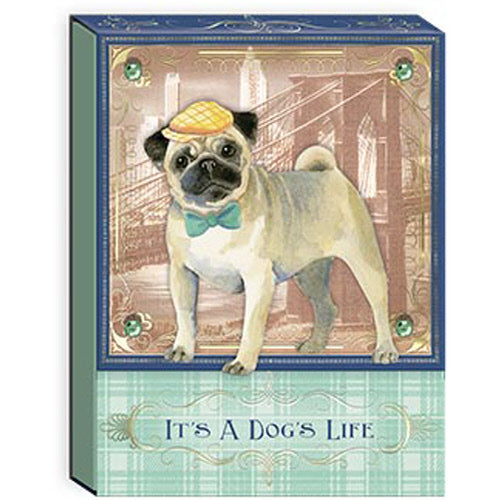Its Dogs Life  Pug Mini Notepad