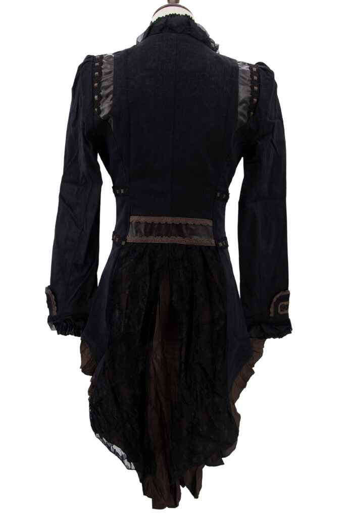 Steampunk Ruffle Coat Women's Costume
