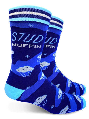 Stud Muffin Royal blue mens socks 