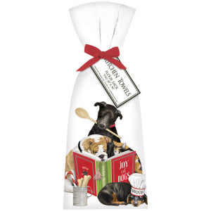 Holiday Dog Chefs Christmas Towel Set
