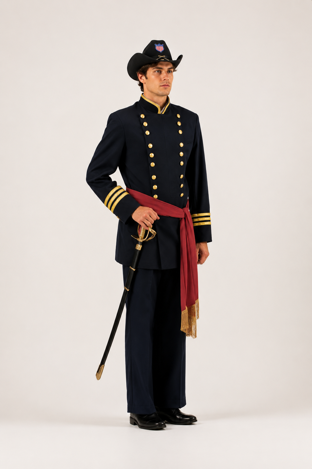 Union Officer Black Uniform, Men’s Costume Rental