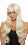 Long Wavy Blonde Costume Wig