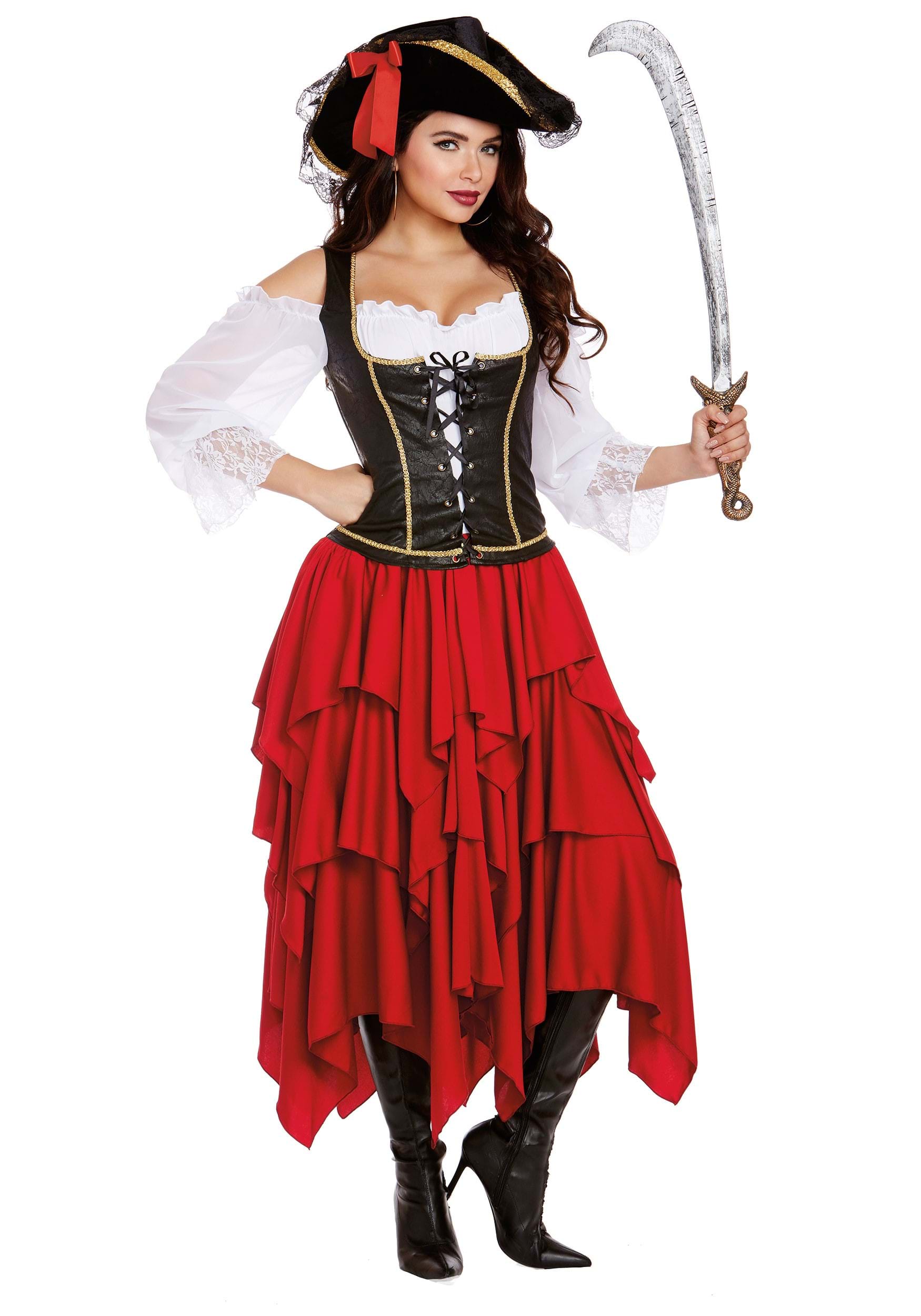 Ship Ahoy -Ladies Deluxe pirate costume
