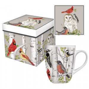 Mary Lake Thompson Winter Birds Boxed Mug