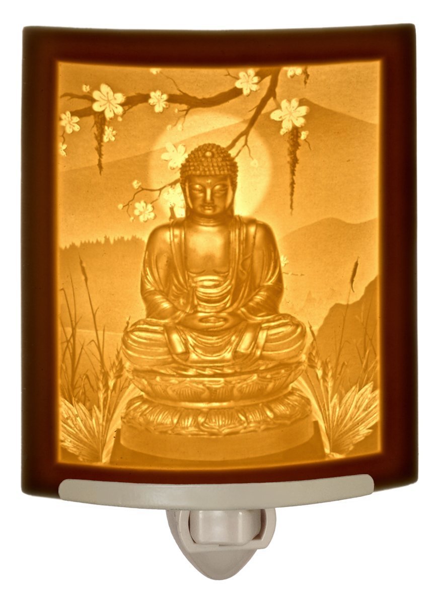 Sitting Buddha Porcelian nightlight