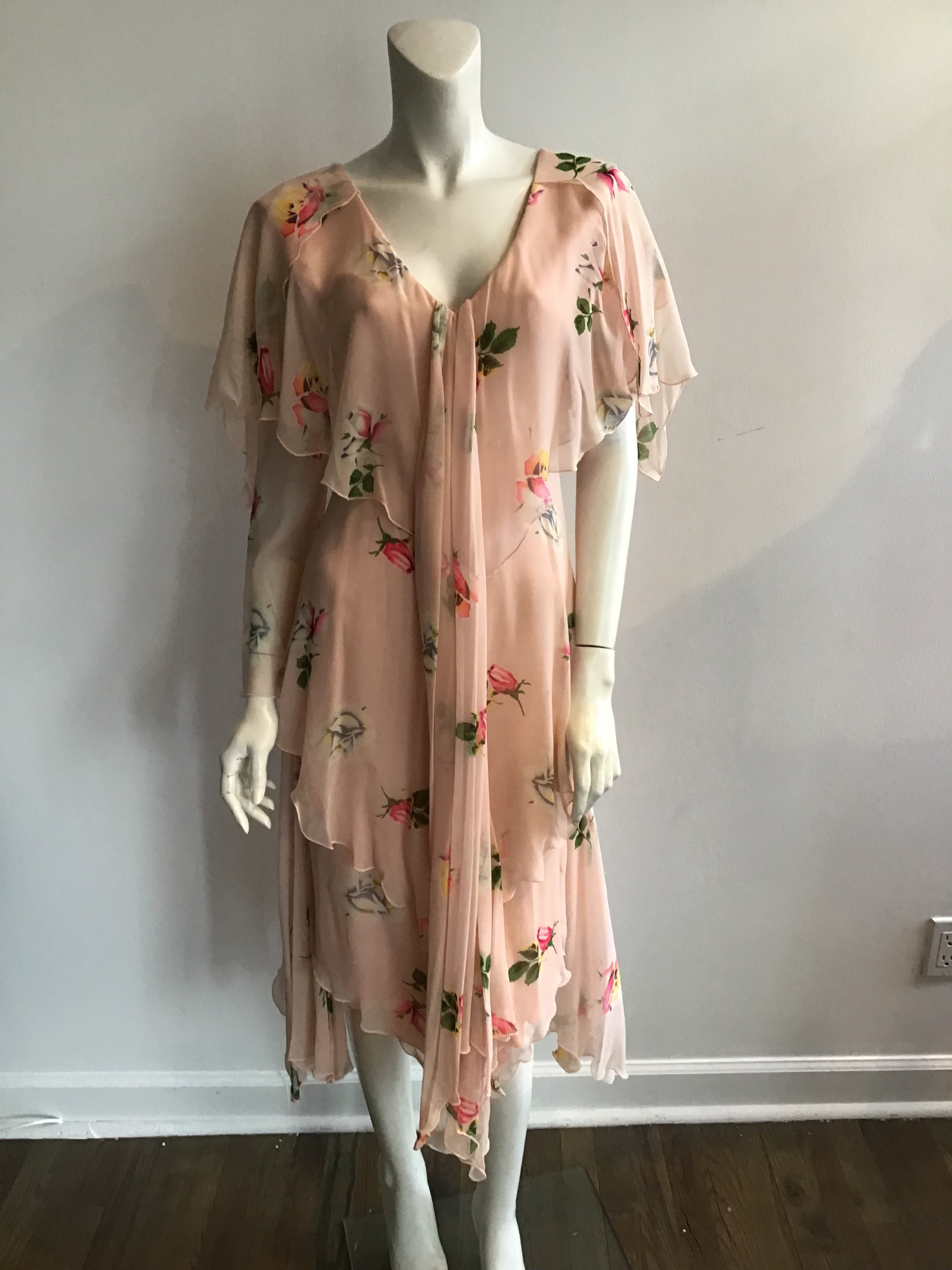 pink chiffon vintage holly harp dress Greenwich Connecticut gift shop vintage clothing store