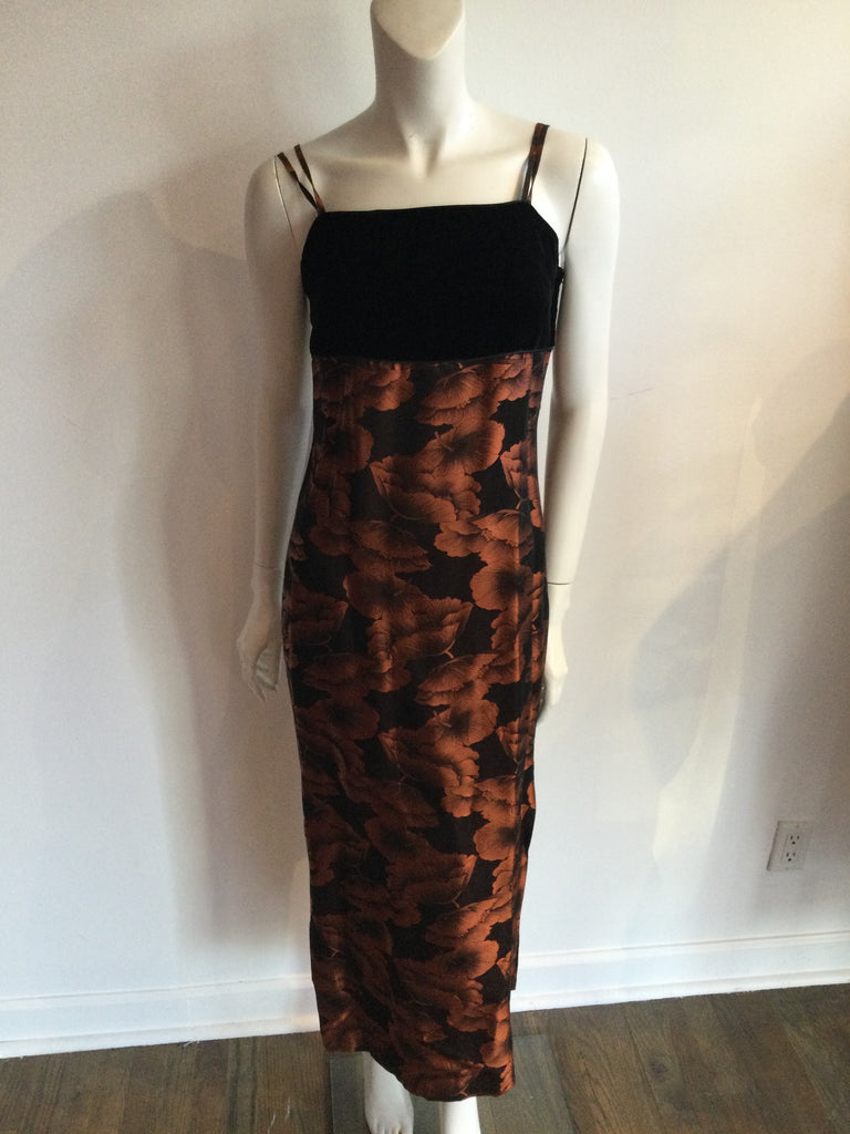 1990's Jesiré Copper/Black Jacket  & Dress Evening Dress 6/8