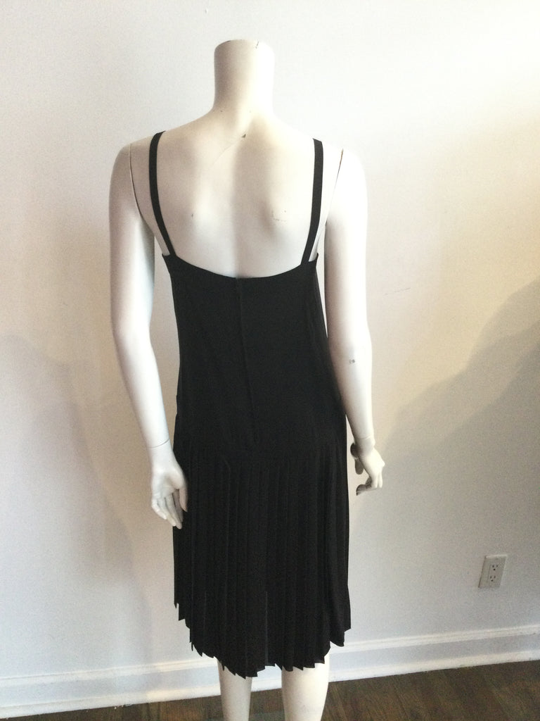 1993 Chanel  Couture Black Silk Chiffon Multistyle Dress Size  6/8