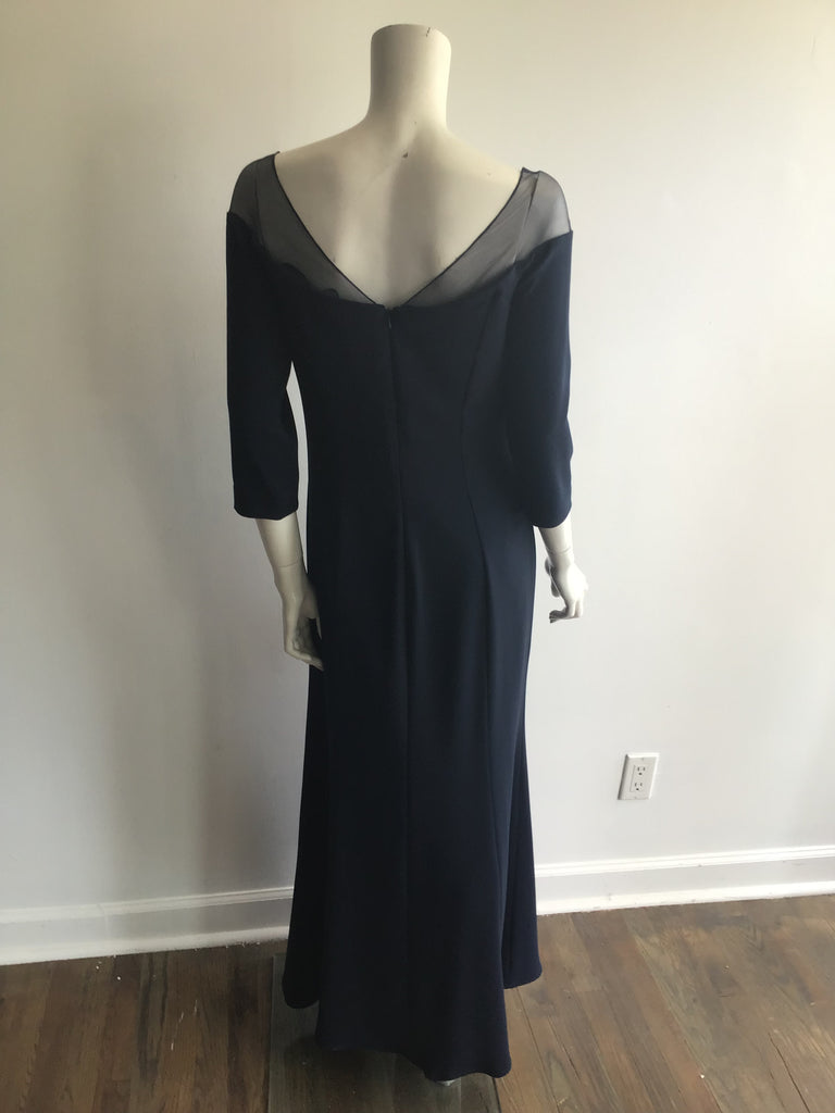 2000 Bagley Mischka Navy Evening Gown