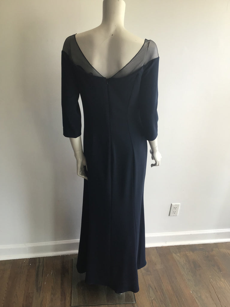 2000 Bagley Mischka Navy Evening Gown