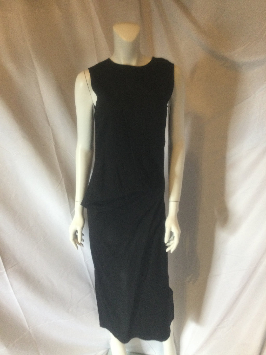 vintage 1980s jill sanders long black dress