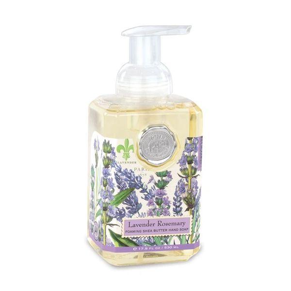A bottle of Michel Design lavender foaming soap.