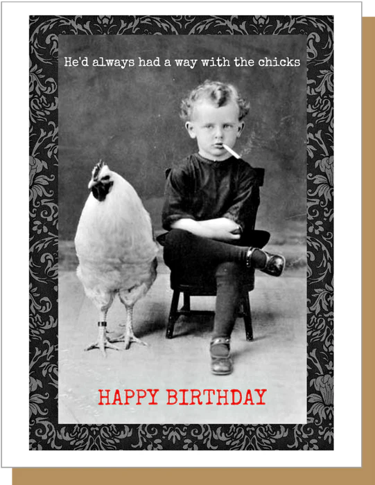 Chicks Birthday Card