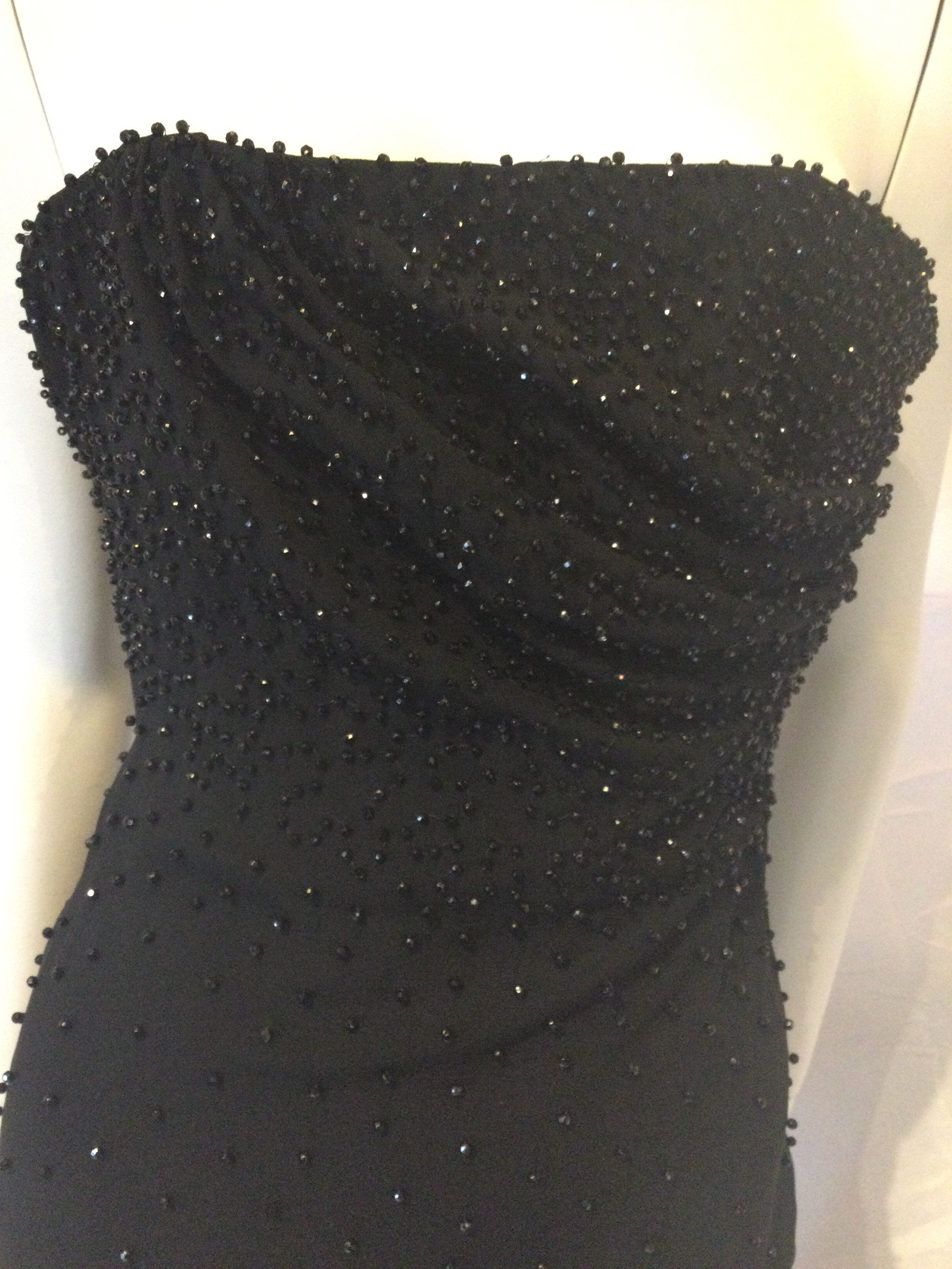 Balenciaga Black Vintage 1990s Silk blend Evening Gown size 0/2