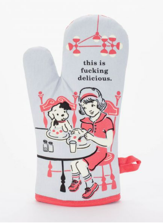 Blue Q This is Fucking Delicious Oven Mitt