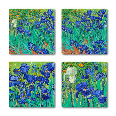 Van Gogh iris coasters