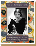 Cursive Card
