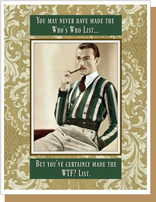 Who's Who List Card