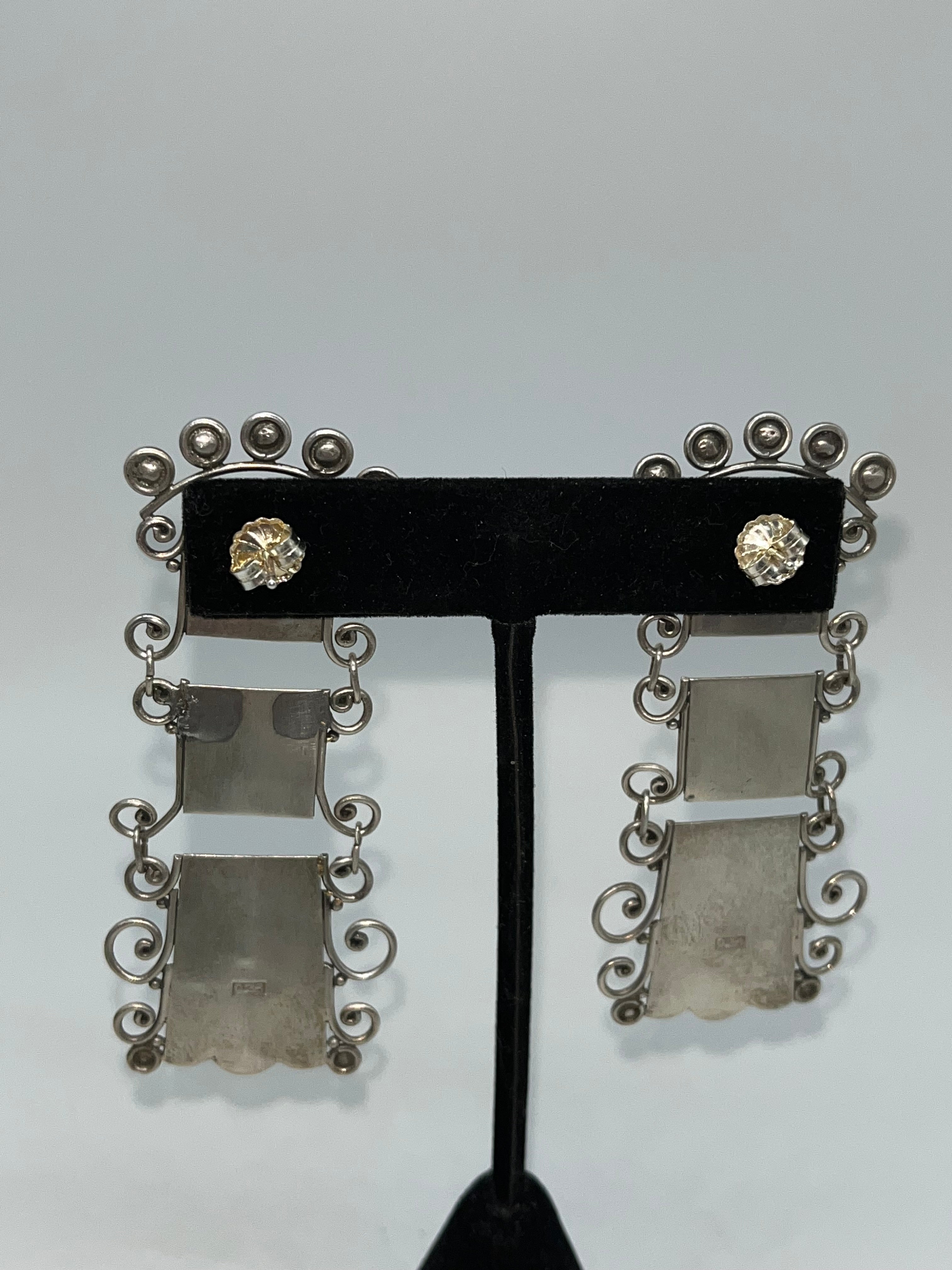Sterling Mexican Earrings