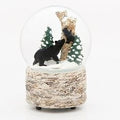 Roman Inc. Black Bear With Cub Snowglobe