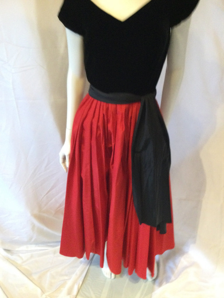 Ralph Lauren Red and Black 2000 dress