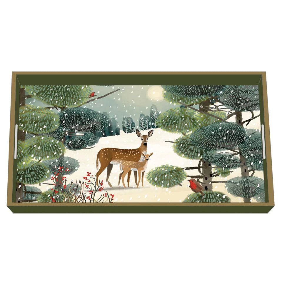 Paper Products and Design Holiday Meadow Vanity Tray