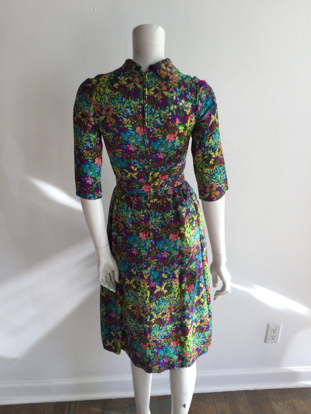 1970s Floral Jacket and Dress