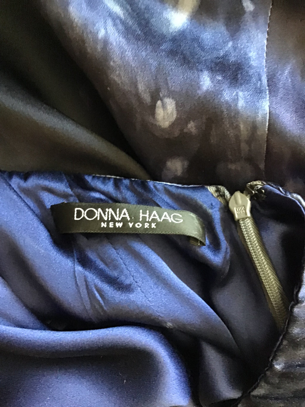 1990's Donna Haag Tye Dyed Silk Long  Maxi Dress-size 6/8