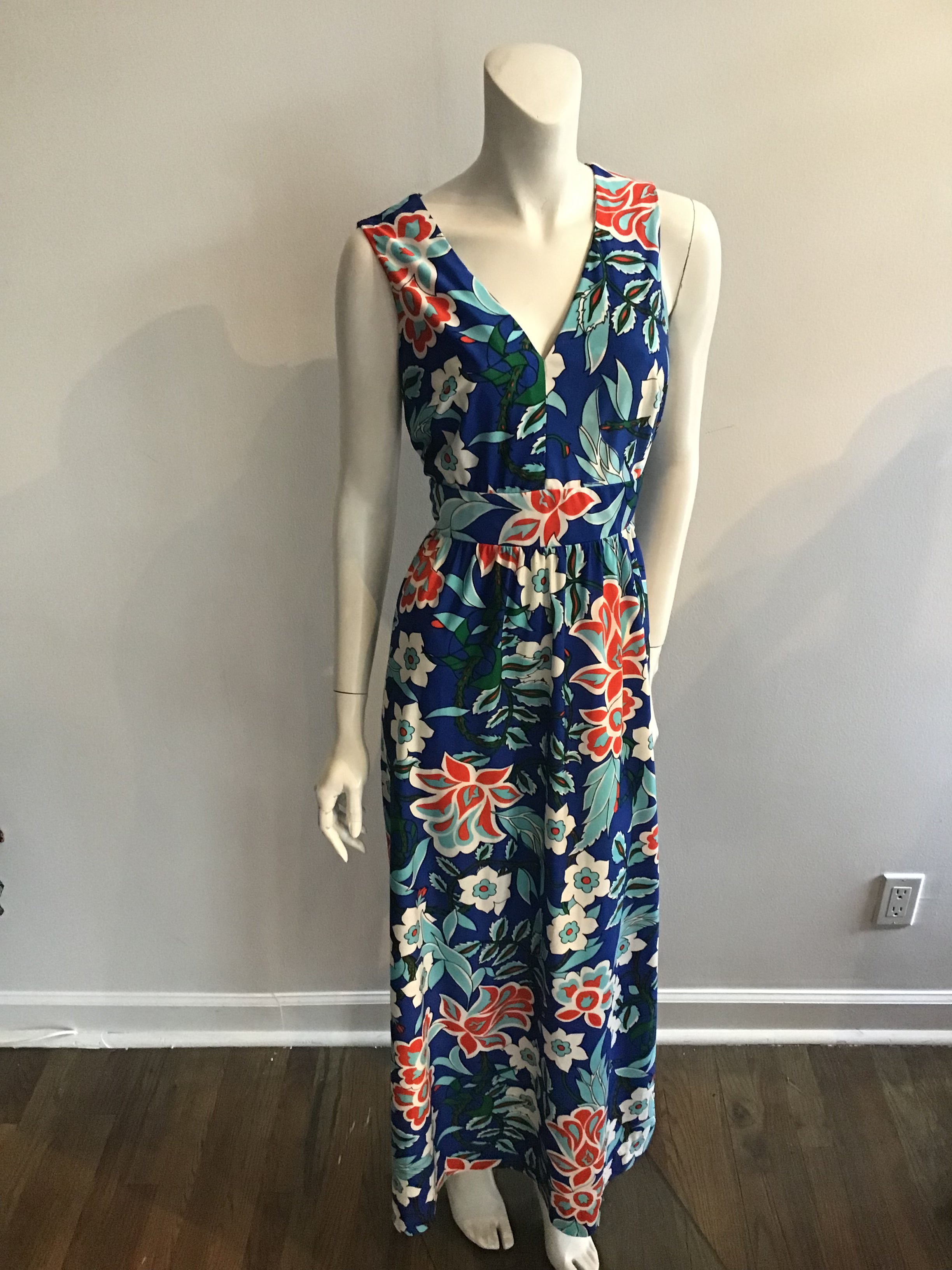 1970's Concept Maxi dress in Blue
