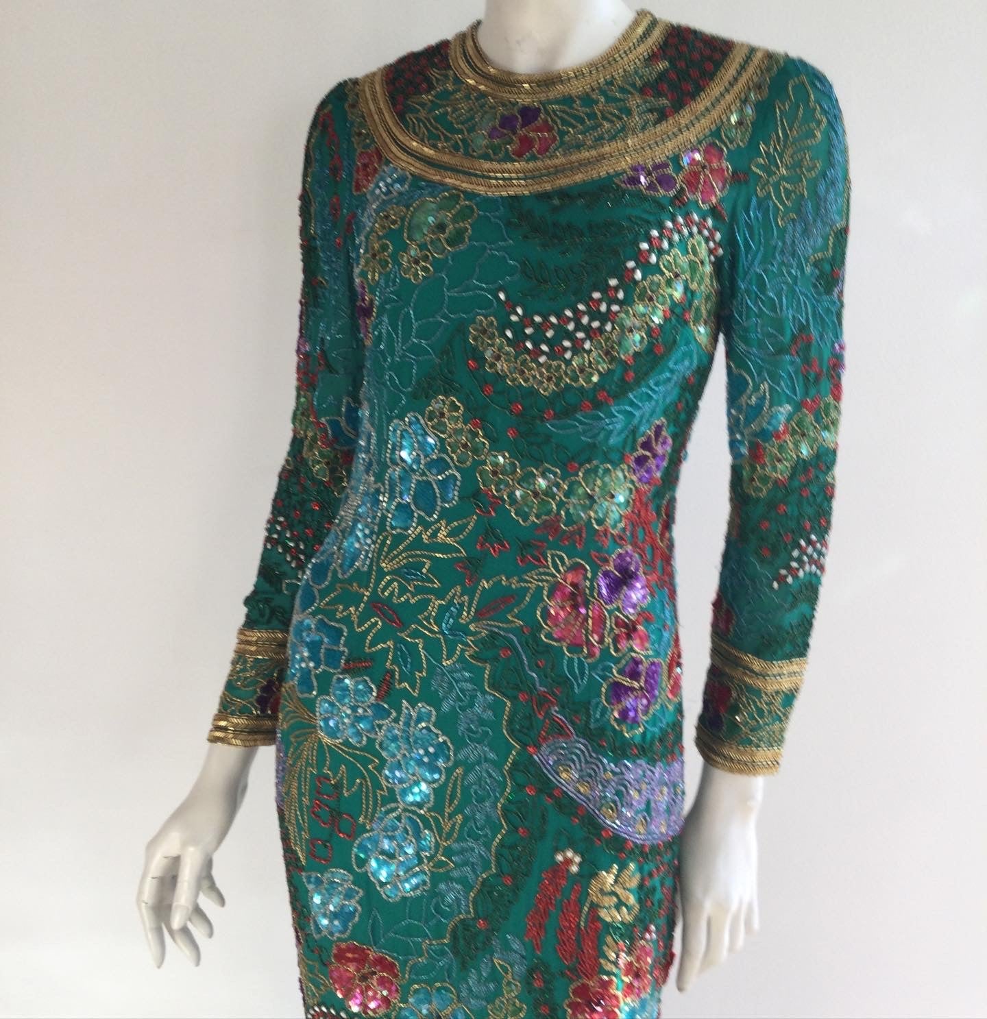 naeem khan beaded dress BEADED FRINGE TANK DRESS