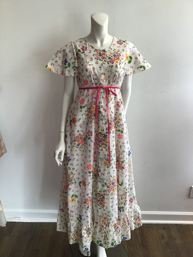1970s Maxi with Button down front